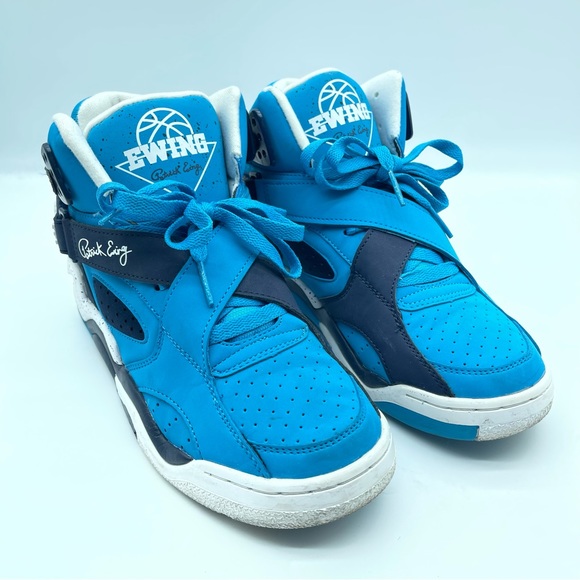 Patrick Ewing Other - Patrick Ewing Shoes 10.5 Blue White Rogue Lace Up Athletic High Tops